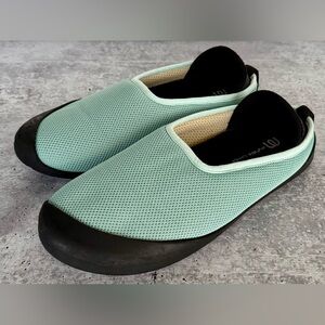Mahabis Summer Mint Green Black Slip On Hybrid Slipper Shoes Women’s 38/ 7.5